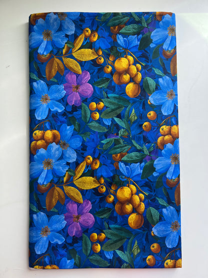 Sapphire Garden - 100% Cotton